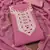 pink georgette zari embroidered work unstitched dress material