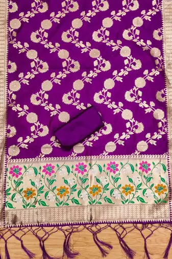 Pure zari soft banarasi silk 3pc dress material