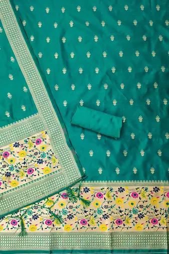 Rama pure zari soft banarasi silk 3pc dress material