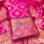 Pink pure zari soft banarasi silk 3pc dress material