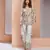 Off white muslin art silk printed Co-ord set