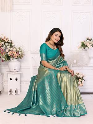 Rama tissue silk art kanjeevaram silk saree 2