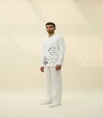 White handloom khadi printed  tunic