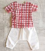 Checks print angarakha top & pants