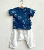Organic zoo print angarakha top &  pants