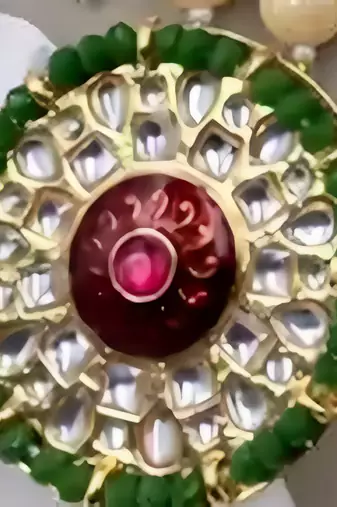 Indian gold plated meenakari kundan traditional choker bridal necklace jewelry
