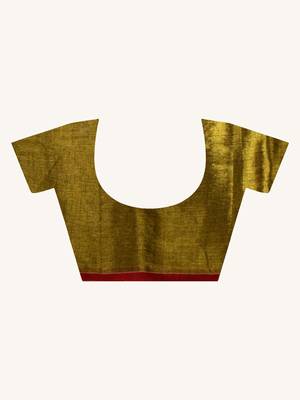 Aakar Sunehri Kiran | Gold Handloom Tissue Saree 6