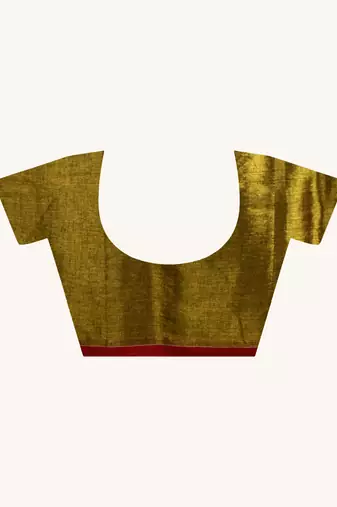 Aakar Sunehri Kiran | Gold Handloom Tissue Saree