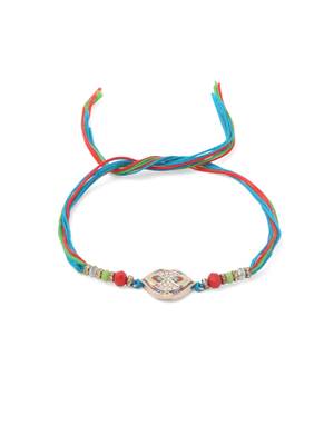 men set of 2 multicolor artificial stones thread rakhi with roli chawal chandan & mishri 5