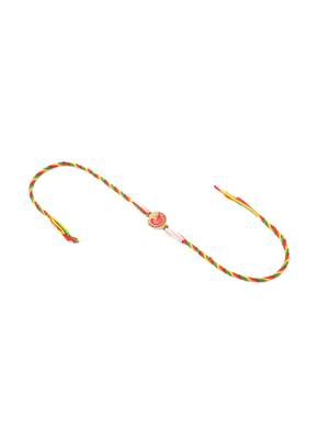 men set of 2 religious designer multicolor artificial stones thread rakhi with roli chawal chandan & mishri 5