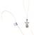 set of 2 silver toned pearls & beads bhaiya bhabhi rakhi combo