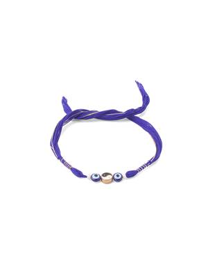 men set of 2 blue evil eye artificial beads thread rakhi with roli chawal chandan & mishri 4