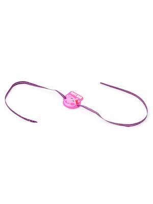 stylish pink cartoon character kids rakhi with roli chawal chandan & mishri 3