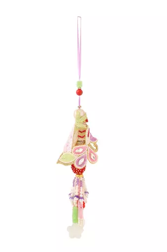 handcrafted set of 2 multicolor pearls bhaiya bhabhi rakhi with roli chawal chandan & mishri