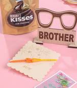 men's multicolor pearls thread rakhi, combo for rakshabandhan