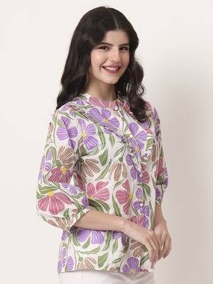 multi cotton shirt collar shrit style top 5
