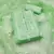 mint organza embroidered unstitched dress material