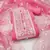 pink organza embroidered unstitched dress material