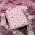 pink organza embroidered unstitched dress material