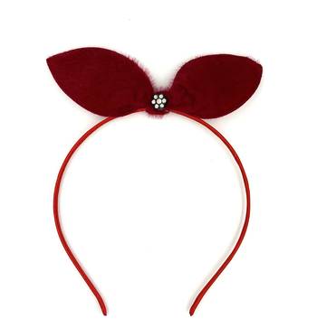 Viaana ear hair band red color 1
