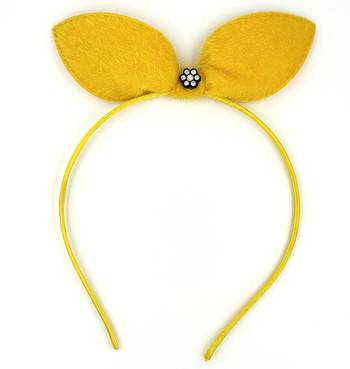 Viaana ear hair band yellow color 1