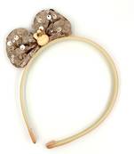 Viaana sequence ear hair band peach color