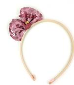 Viaana sequence ear hair band pink color