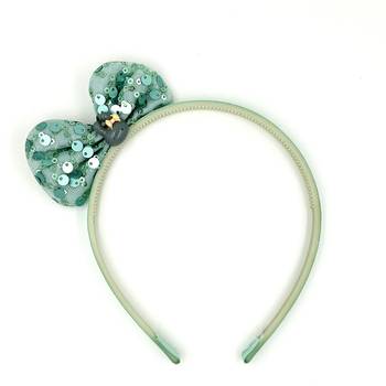 Viaana sequence ear hair band green color 1