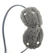 Viaana valvet bow hair band grey color