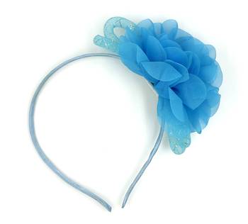 Viaana flower hair band blue color 1