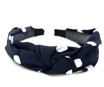 Viaana polka dot hair band blue col0r 1
