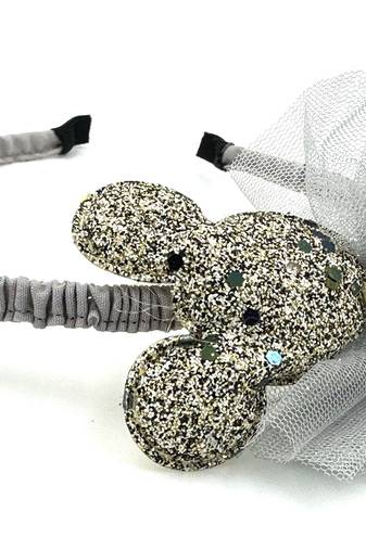 Viaana mickey hair band grey color