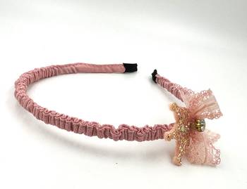 Viaana crown hair band peach color 1