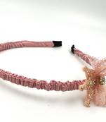 Viaana crown hair band peach color