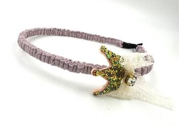 Viaana crown hair band mauve pink color 1