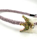 Viaana crown hair band mauve pink color