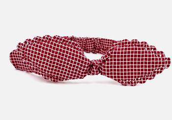 Viaana ear checks hair band red color 1