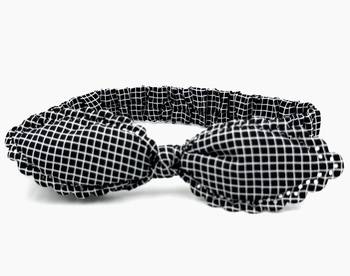 Viaana ear checks hair band black color 1