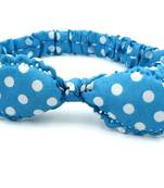 Viaana ear polka dot hair band blue color