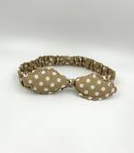 Viaana ear polka dot hair band beige color