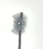 Viaana flower hair band grey color