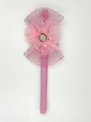 Viaana flower hair band pink color 1