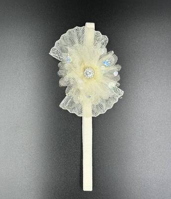 Viaana flower hair band white color 1
