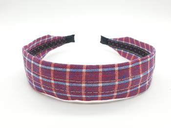 Multi colour checks hair band 1