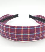 Multi colour checks hair band