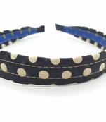 Black polka dot hair band
