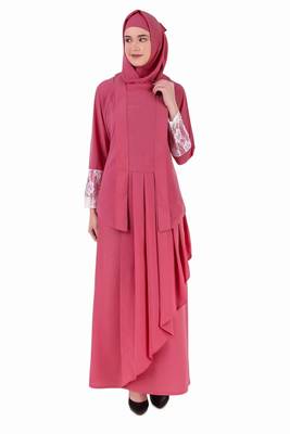 Designer Multi Layer Attached Jacket Style Abaya 1