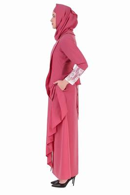 Designer Multi Layer Attached Jacket Style Abaya 4