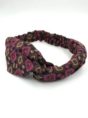 Viaana satan stripes hair band dark blue color 1