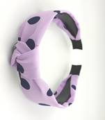 Viaana polka dot hair band light lavender color